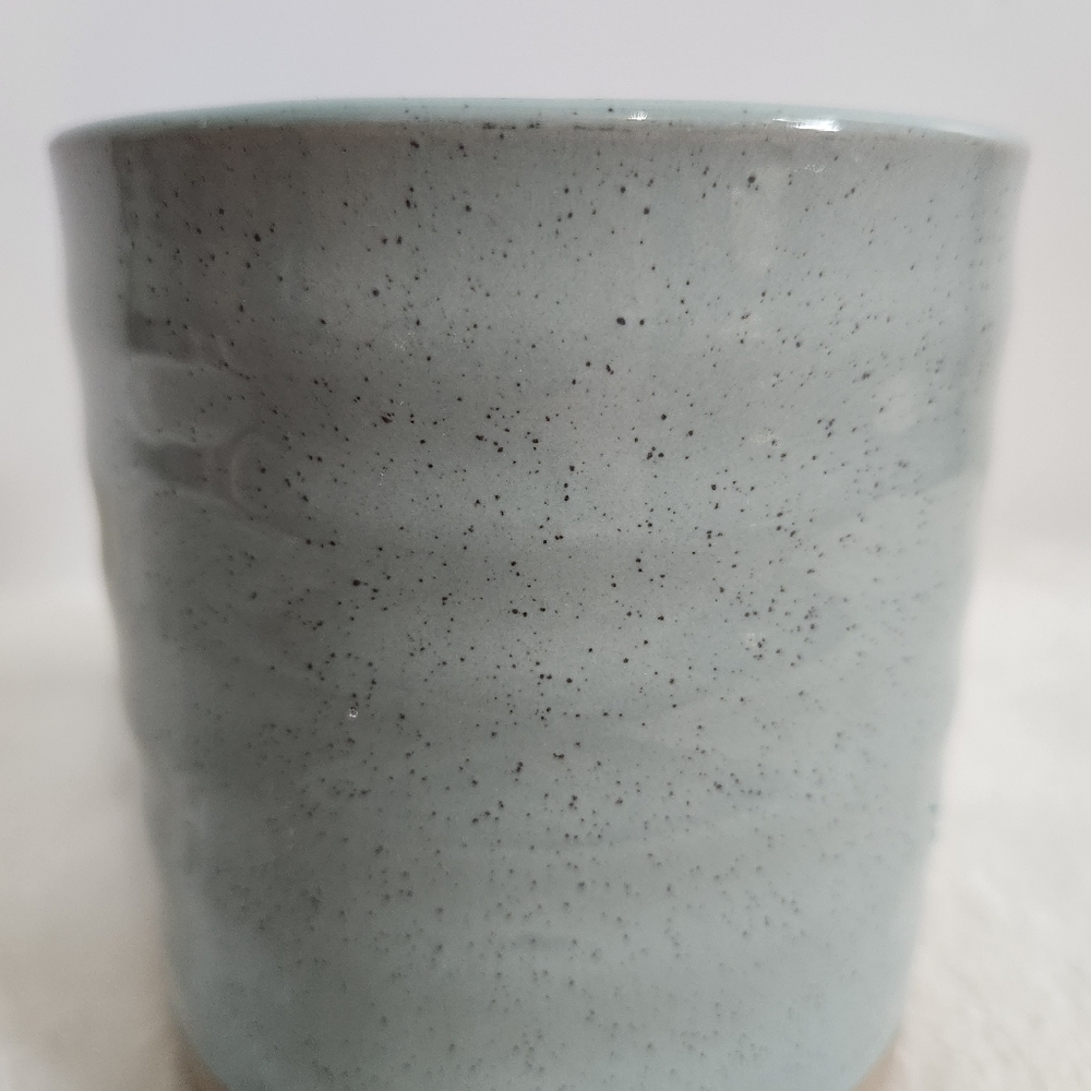 Ceramic Stoneware Glazed Speckled Duck Egg Blue Coffee Cup Mug XL 20 Oz - Picture 6 of 11